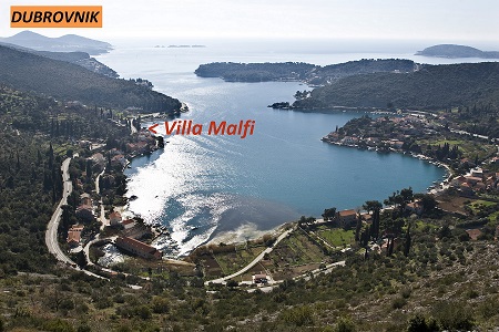 Location of our house in Zaton bay